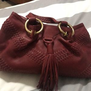 Kenneth Cole Red Leather Satchel